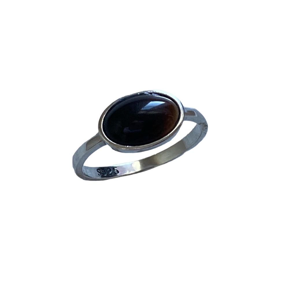 925 Sterling Silver with Black Agate Ring! Sizes 4, 5, 6, 7, 8, 9, 10 NEW! - Picture 8 of 8